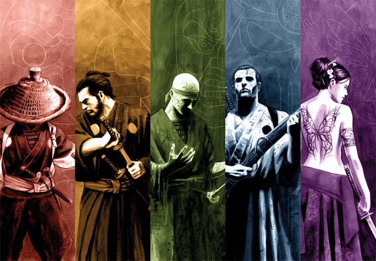 5_ronin_Milligan_juillet_2012 5 Ronin : "La Voie du samouraï" - par P. Milligan & ses dessinateurs- Panini Comics
