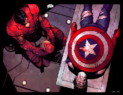 Captain America Iron on Civil War T 3 La Mort De Captain America Par Brubaker Epting