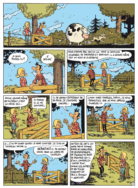 Coup de foudre - T2 : "De mâle en pis" - Par Cauvin & De Thuin - Dupuis