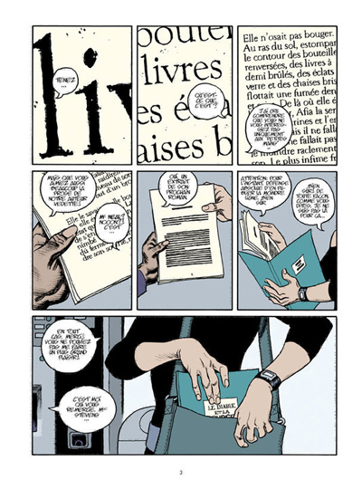 Page noire – Par Meyer, Giroud & Lapière – Futuropolis
