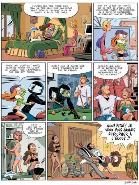 Les Nombrils - T3 : les liens de l'amitié - par Delaf & Dubuc - Dupuis