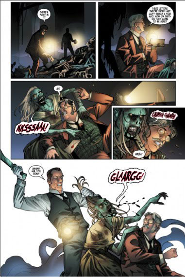 victorian_undead_sherlock_holmes_fabbri_décembre_2011 Victorian Undead : « Sherlock Holmes contre les zombies » - par I. Edginton & D. Fabbri - Panini Comics