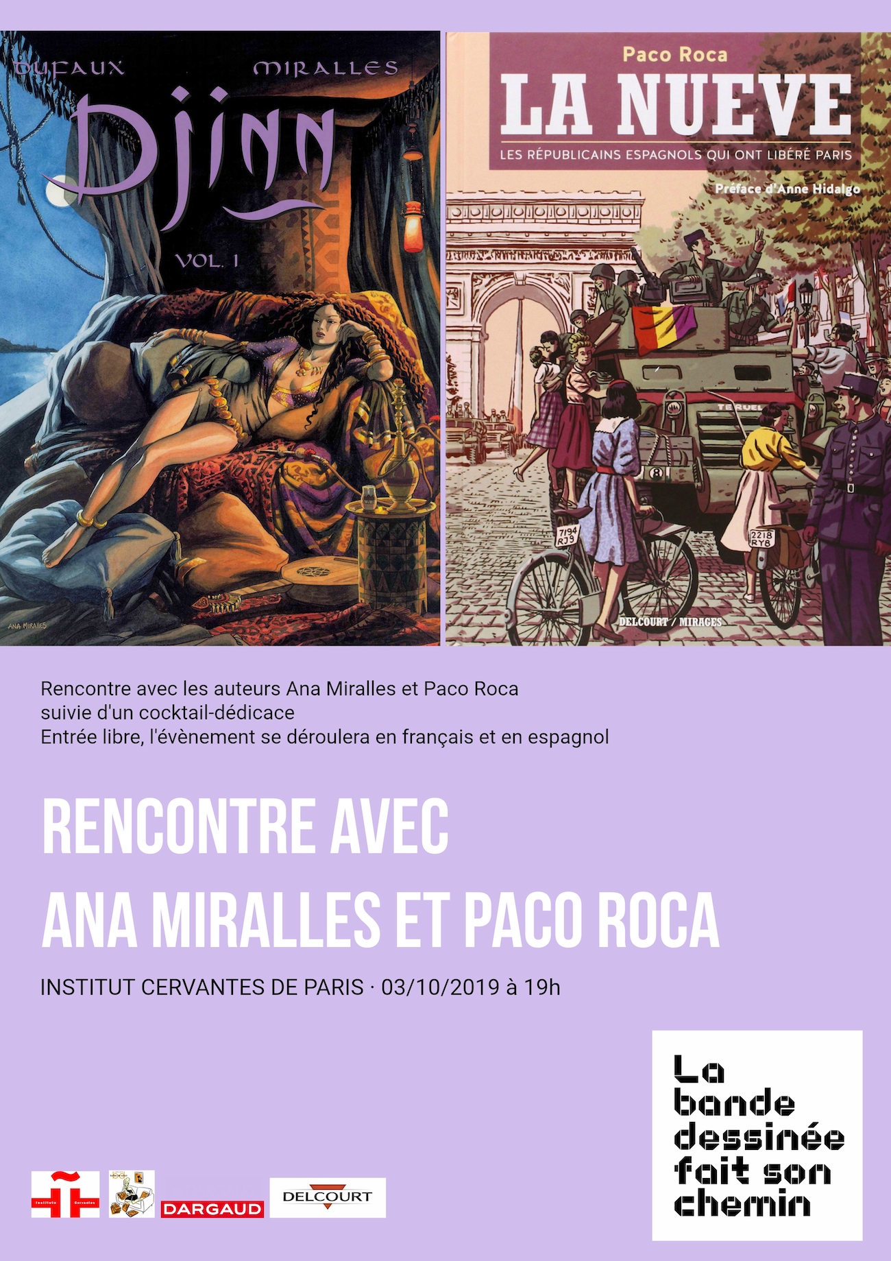 Rencontre et dédicace avec Ana Miralles et Paco Roca à l'Institut Cervantes de Paris ! 