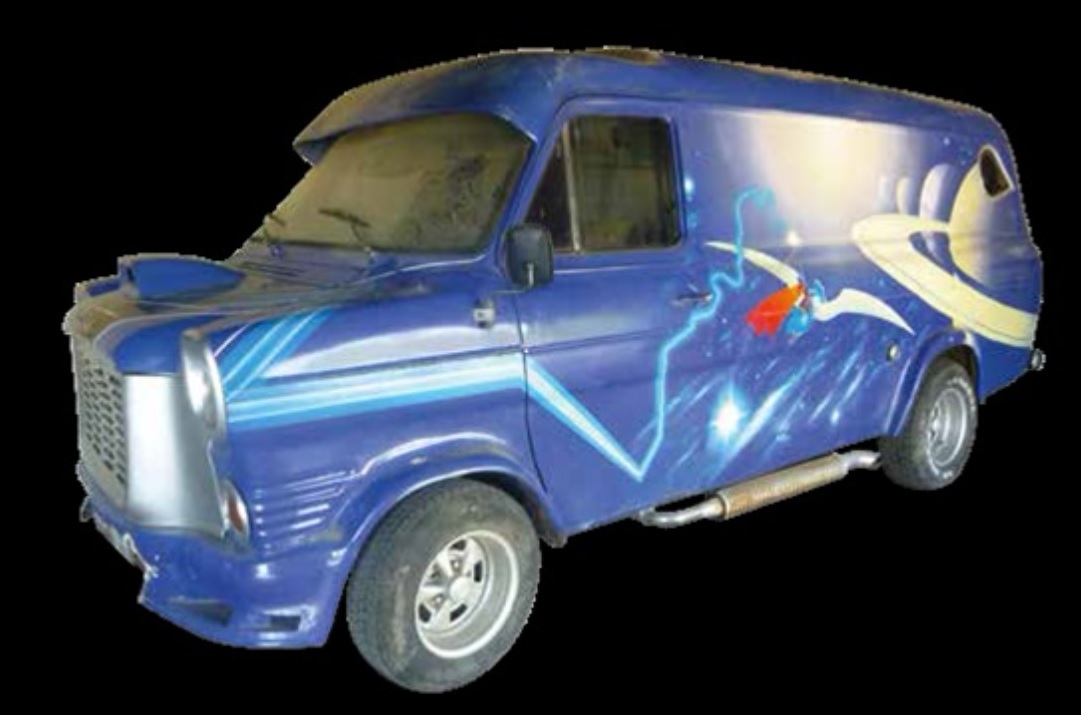 Vente d'une camionnette peinte par Moebius en 1983