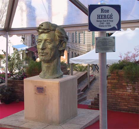 Inauguration de la rue Hergé à Angoulême