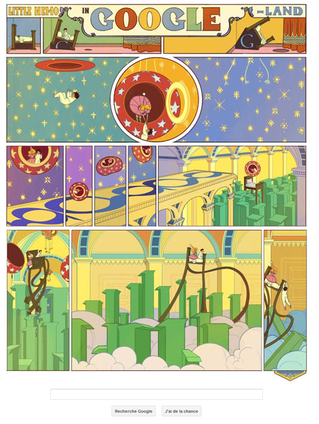 Google rend hommage à Little Nemo et Winsor McCay