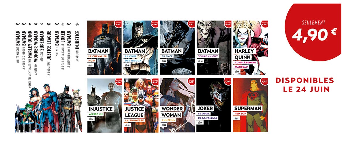 Récits cultes de DC Comics à 4,90 €, chez Urban Comics.