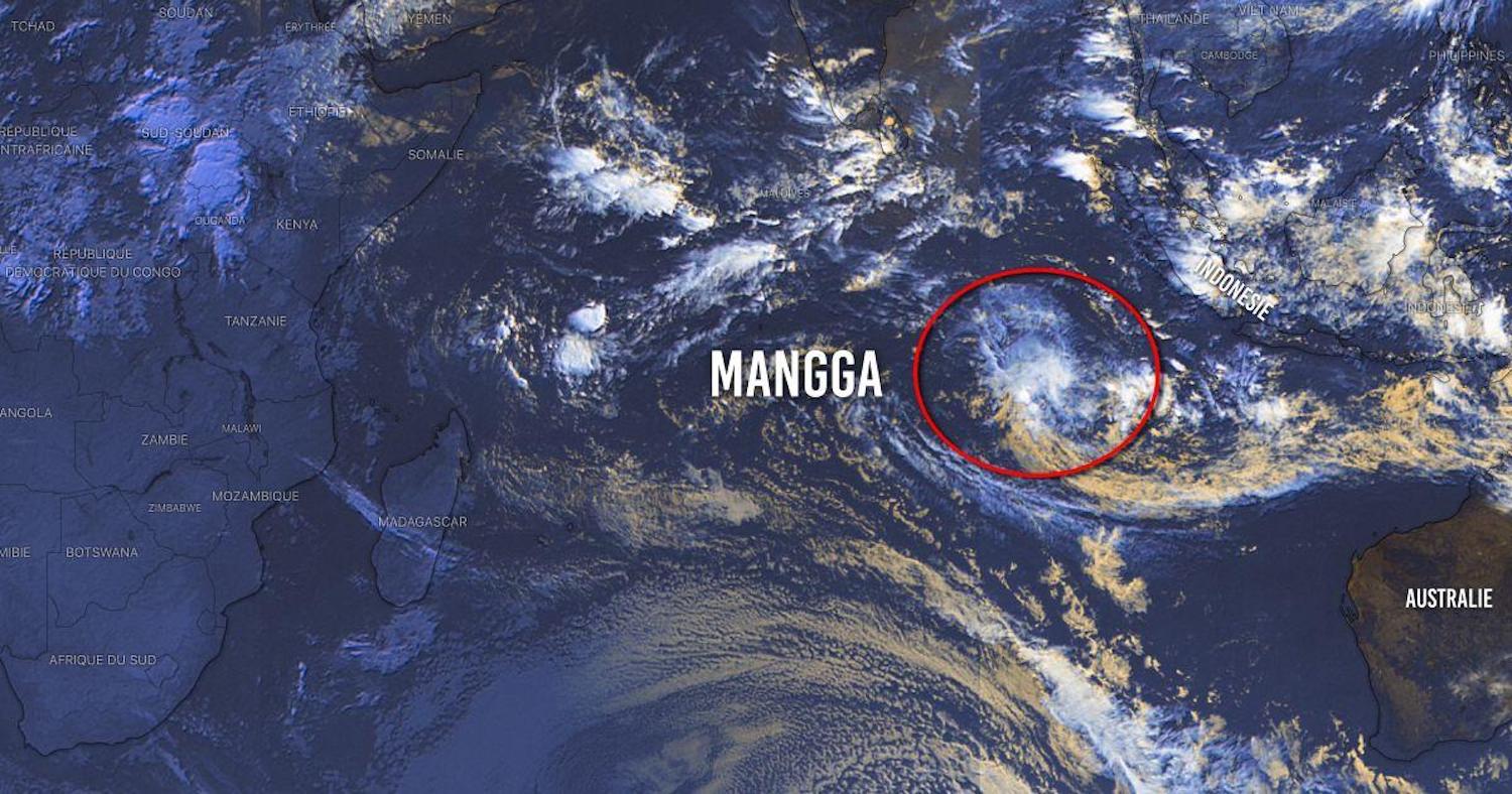 La tempête Mangga traverse l'Océan Indien !