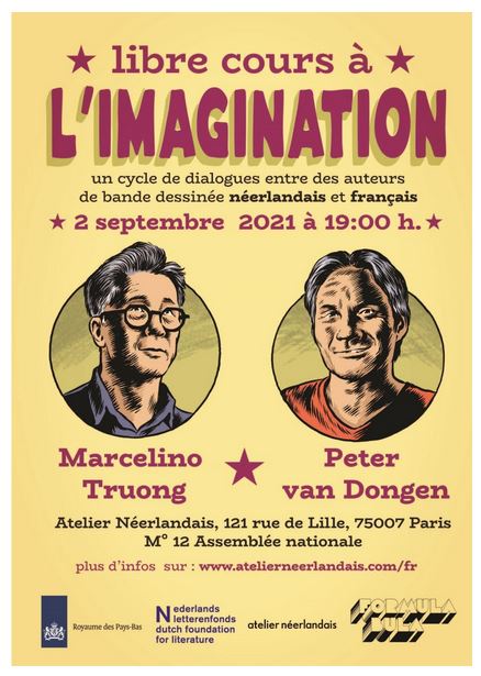 Le programme "Libre cours à l'imagination" de Formula Bula confronte Marcelino Truong et Peter Van Dongen