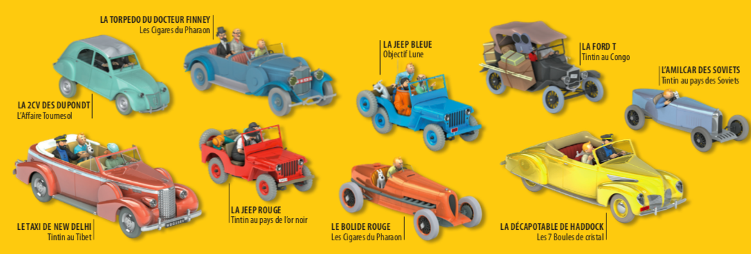 Tintin : Hachette lance une nouvelle collection de voitures