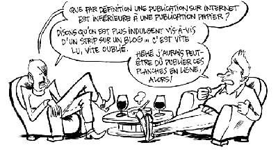 Jade ironise sur la bande dessinée numérique