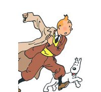 Tintin, toujours la mèche au vent