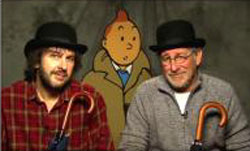 La vidéo humoristique de Spielberg et Jackson sur le site Tintin.com 
