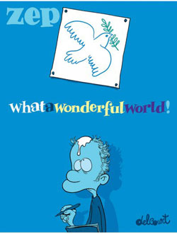 Zep et "What a Wonderful World !" reçoivent le premier Prix Wolinski de la BD du Point 2015