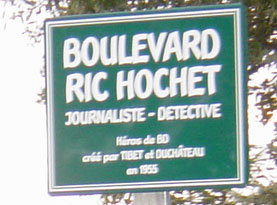 Un Boulevard Ric Hochet à Roquebrune- en- Issambre