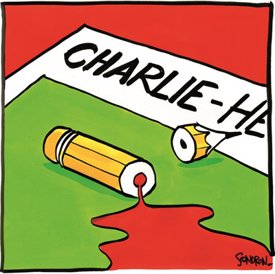 Sondron & Samuel (caricaturistes belges) : « La mort de nos amis de Charlie Hebdo nous bouleverse ! »
