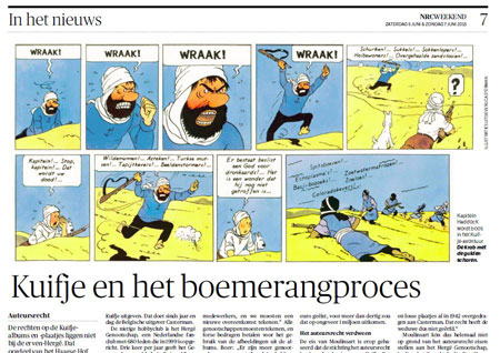 Un tribunal hollandais dénie à Moulinsart la propriété des droits éditoriaux de Tintin