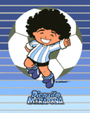 Maradona dans la bande dessinée et le manga.