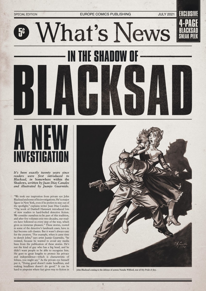Blacksad est de retour, une édition spéciale nous en dit plus