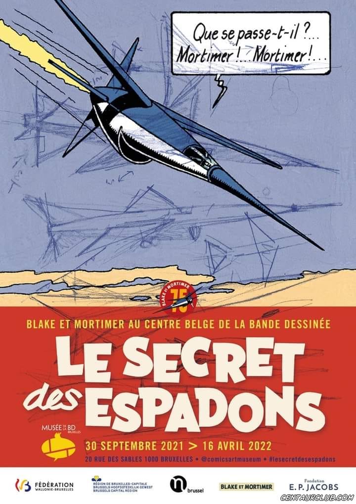 Blake et Mortimer : l'Espadon fonce sur le Centre belge de la bande dessinée