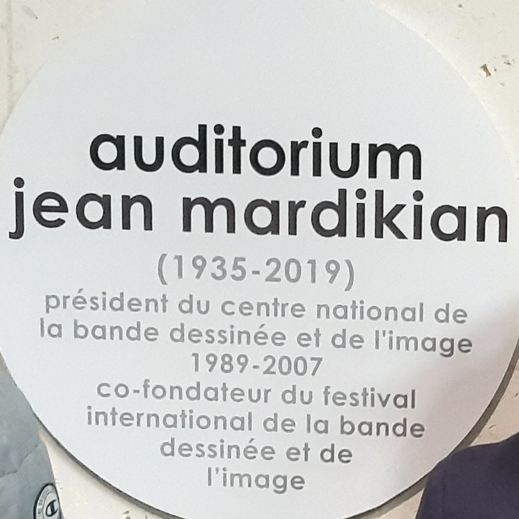 Inauguration de l'auditorium Jean Mardikian à la Cité de la BD