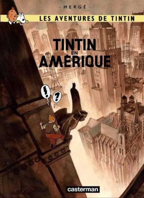 Marini imagine un crossover Batman-Tintin