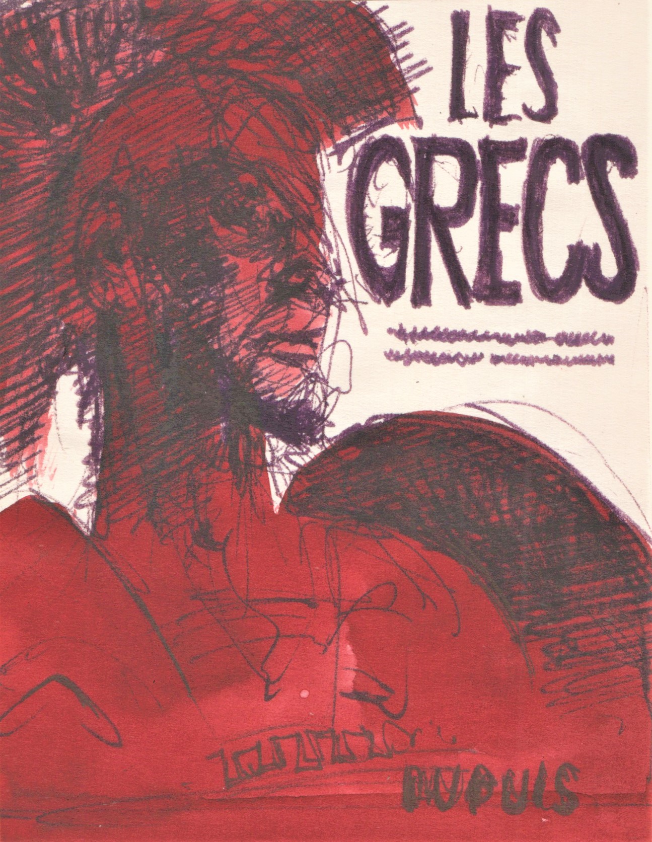 « Les Grecs », le chef-d'œuvre de René Follet : son cahier préparatoire sur Ulule