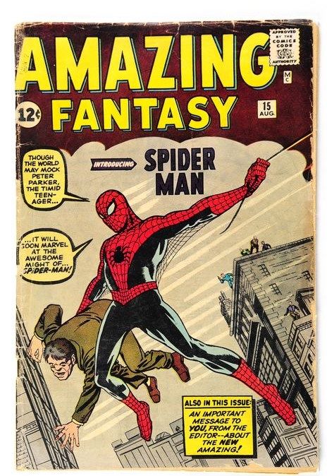 Spider-Man : la première apparition du personnage (Amazing Fantasy #15) en vente aux enchères !