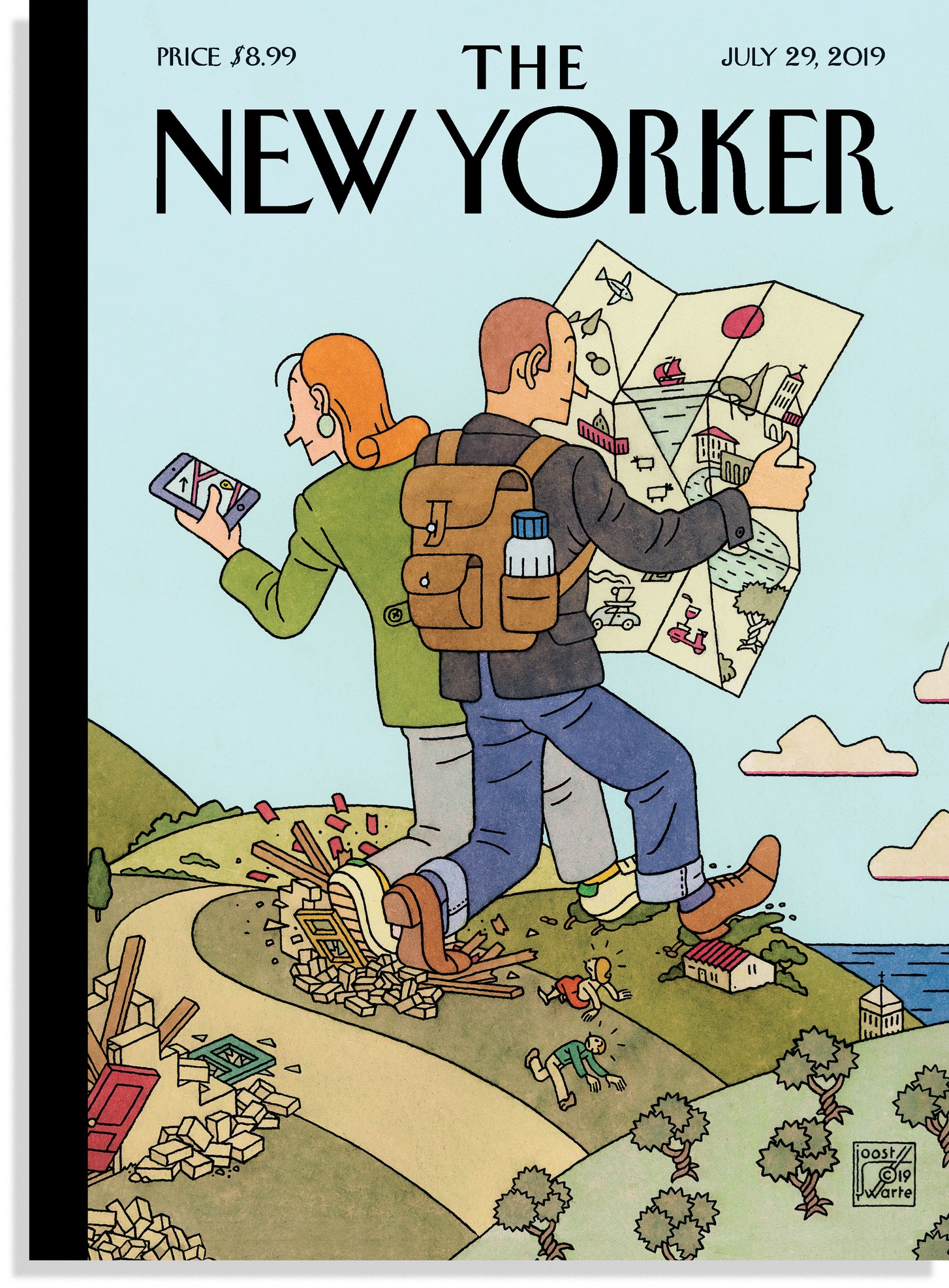Joost Swarte illustre la dernière couverture en date du New Yorker