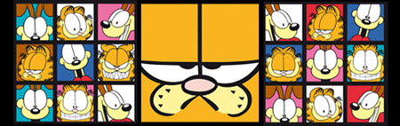 Garfield s'applique sur téléphone portable