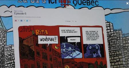 Radio-Canada Québec propose une BD hebdomadaire en ligne