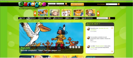 Bandgee.com, un portail interactif BD pour les 7-12 ans