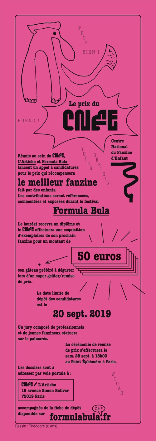 Le festival parisien Formula Bula organise un concours de fanzines pour les enfants