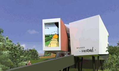 Christian de Portzamparc dévoile le Musée Hergé sur son site !