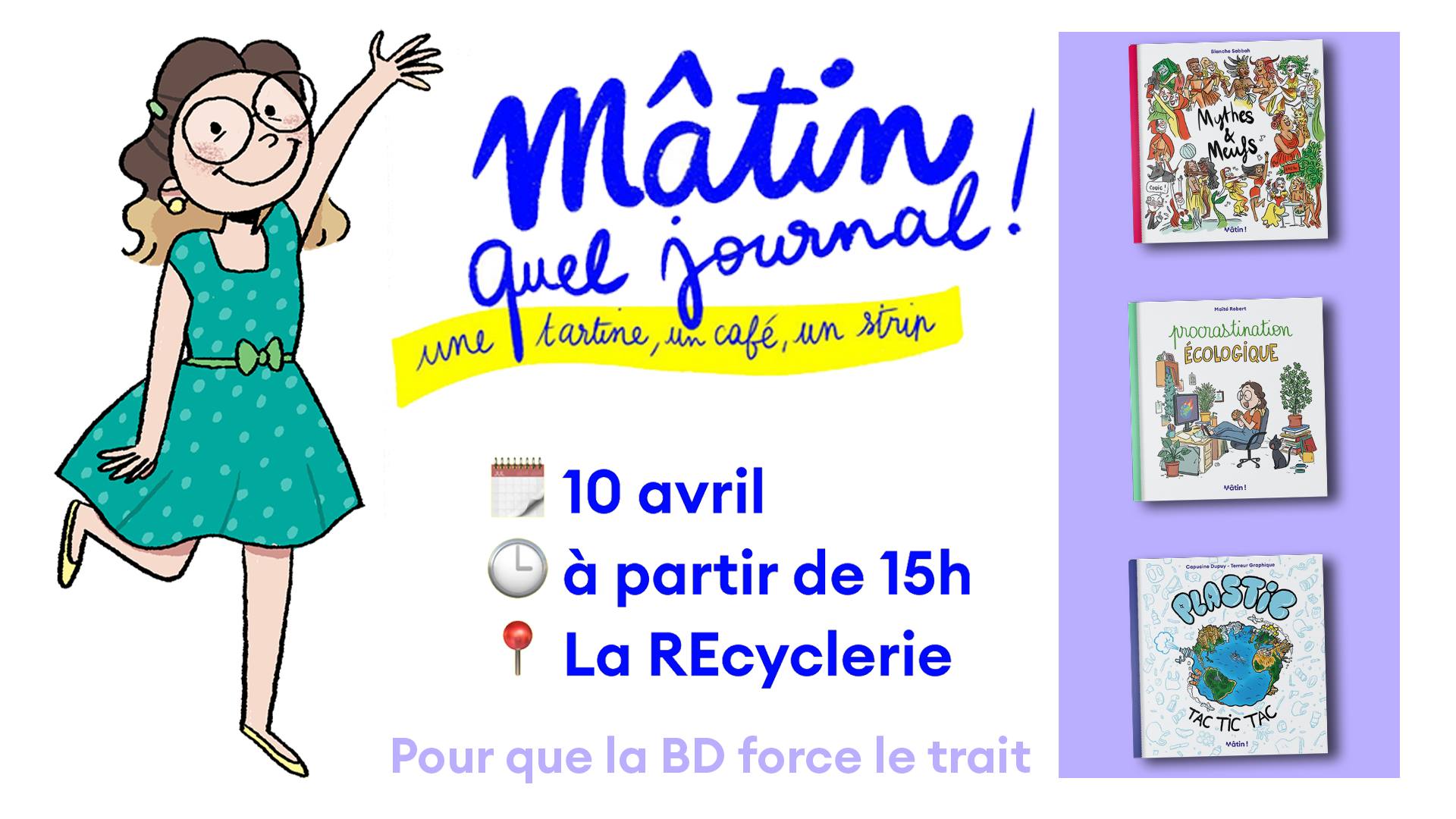 Festival Mâtin, revue de BD engagée, ce dimanche 10 avril à la REcyclerie (Paris)