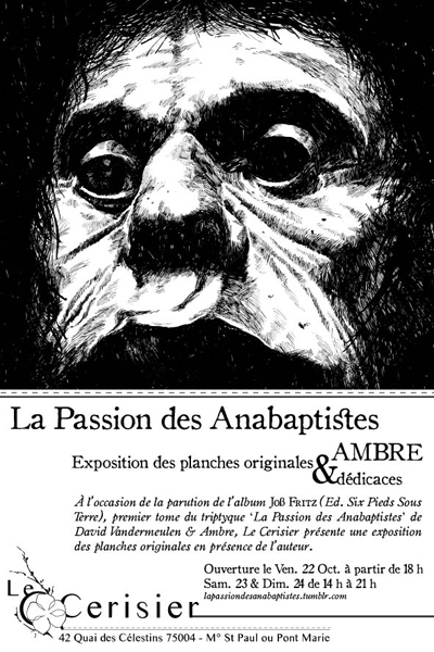 Exposition des planches originales de "La Passion des Anabaptistes" de Vandermeulen & Ambre
