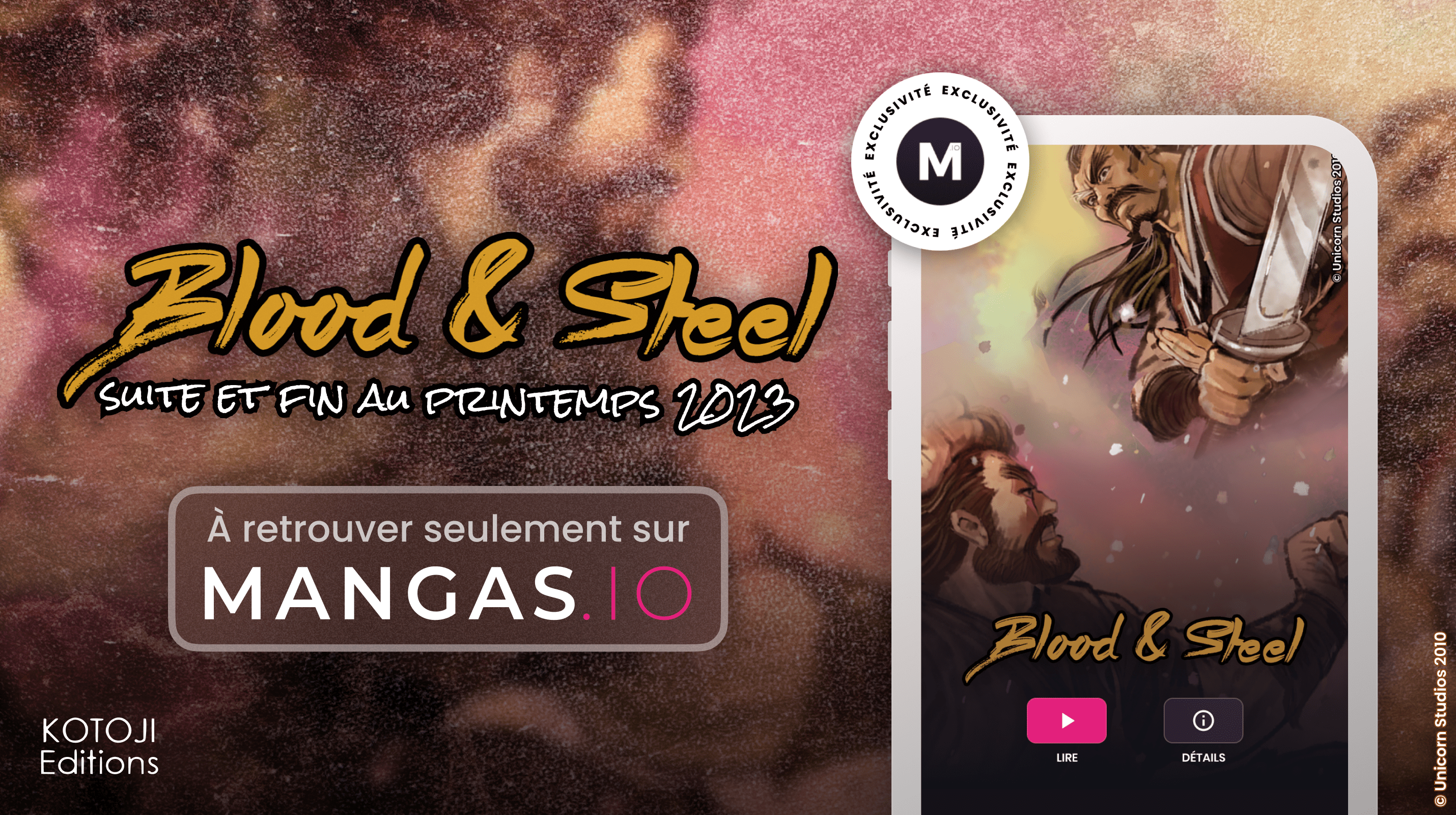 Angoulême 2023 : après six ans d'attente, Mangas.Io révèle la fin de "Blood & Steel"