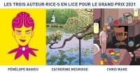 Pénélope Bagieu, Catherine Meurisse et Chris Ware en tête pour le Grand Prix de la ville d'Angoulême 2021