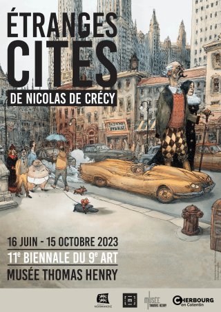 Les étranges cités de Nicolas de Crécy à la la 11e Biennale du 9e Art de Cherbourg