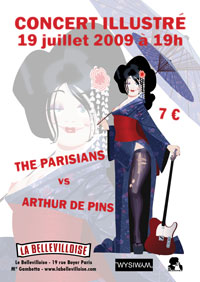 Concert Illustré à Paris : The Parisians vs Arthur de Pins