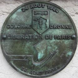 une des plaques commémoratives apposées sur les murs de Paris (13ème arrondissement