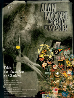 Exceptionnelle exposition Alan Moore à Charleroi
