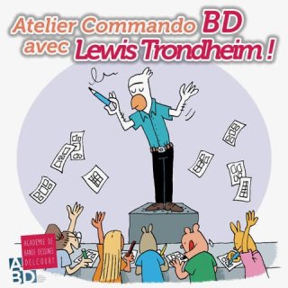 Lewis Trondheim - Atelier Commando à l'Académie BD (Paris)