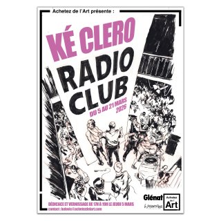 Exposition "Radio Club" de Ké Clero chez Achetez de l'Art Paris