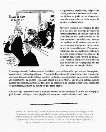 Chroniques de l'injustice ordinaire. Récits de procès illustrés - Par Ana Pich - Massot Editions
