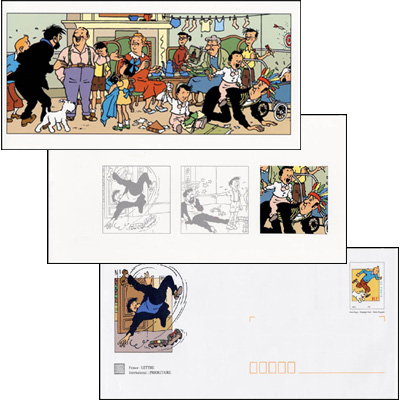 La Poste française lance des "Prêts à poster" Tintin