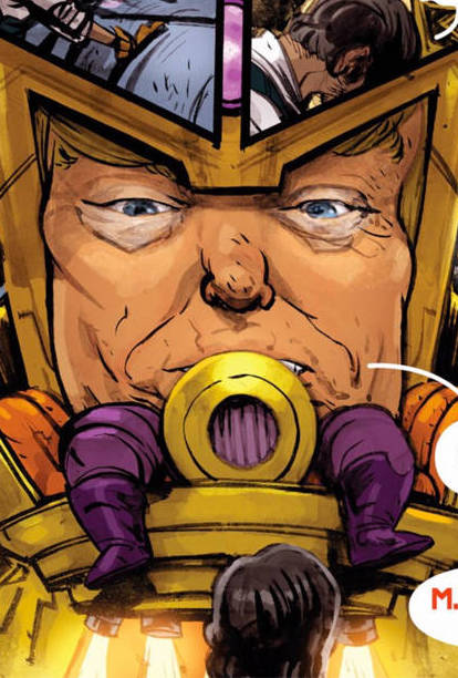 Trump et Marvel : l'homme entre le président et la Maison des idées