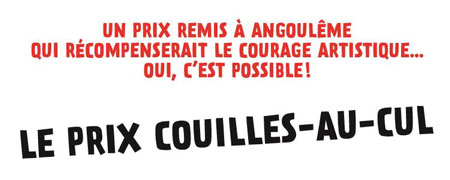 Yan Lindingre lance le Prix "Couilles au cul" à Angoulême 