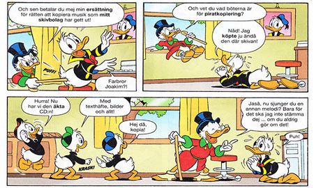 Donald Duck, promoteur de la copie illégale ?