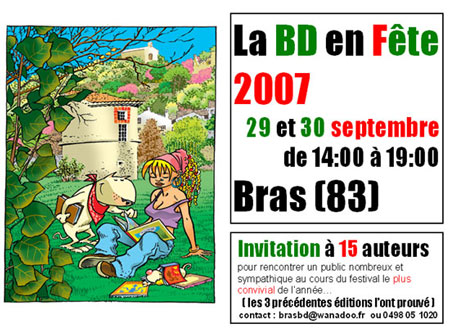 "La BD en fête", le festival de BD champêtre de BRAS (83)